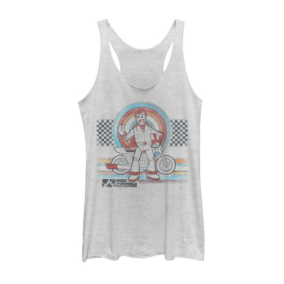 Women's Toy Story Caboom Retro Racerback Tank Top White Heather X Large
