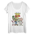 thumbnail image 1 of Women's Toy Story Character Logo Party  Scoop Neck White 2X Large, 1 of 3