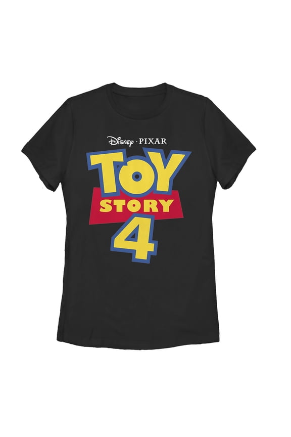 Women's Toy Story Classic Logo  Graphic Tee Black Small