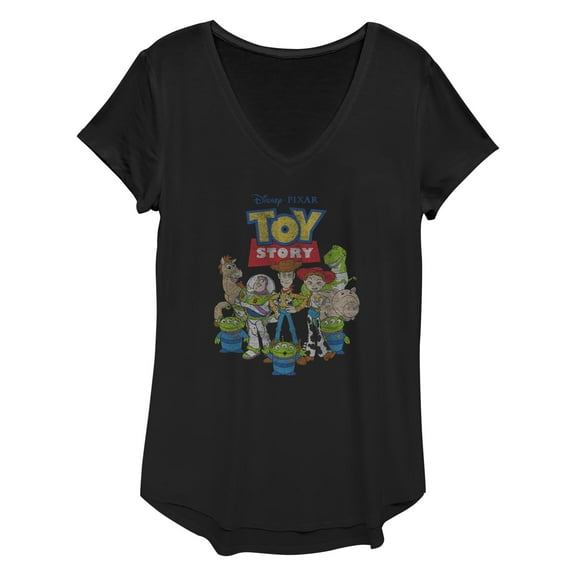 Women's Toy Story Distressed Classic Group Graphic T-Shirt