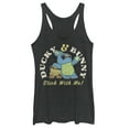 thumbnail image 1 of Women's Toy Story Ducky & Bunny Stick With It Motto  Racerback Tank Top Black Heather Medium, 1 of 3