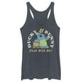 thumbnail image 1 of Women's Toy Story Ducky & Bunny Stick With It Motto  Racerback Tank Top Navy Blue Heather 2X Large, 1 of 3