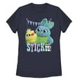 thumbnail image 1 of Women's Toy Story Ducky & Bunny Stick With Us BFFs Graphic Tee Navy Blue 2X Large, 1 of 4