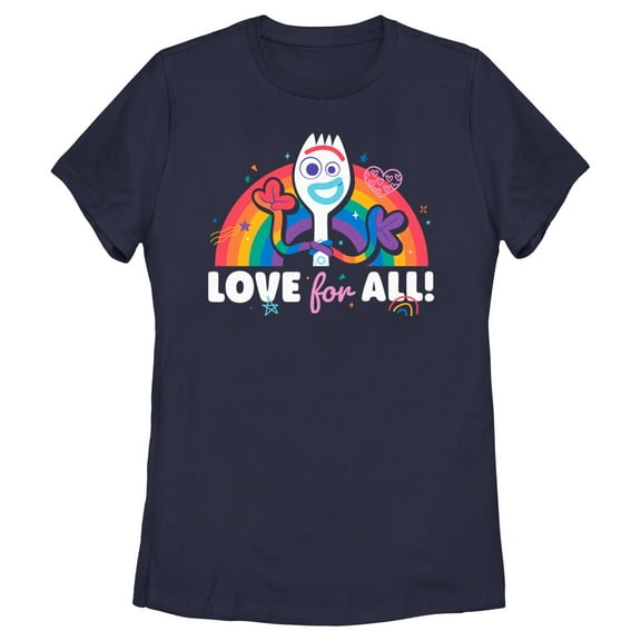 Women's Toy Story Forky Love For All  Graphic T-Shirt
