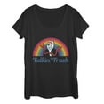 thumbnail image 1 of Women's Toy Story Forky Talkin' Trash Rainbow Scoop Neck Black 2X Large, 1 of 3