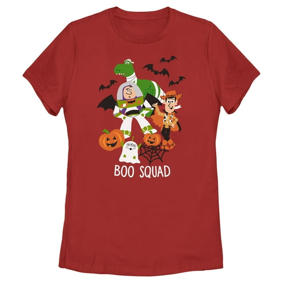 Women's Toy Story Halloween Boo Squad Graphic Tee Red X Large