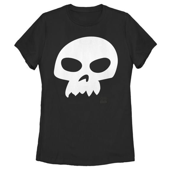Women's Toy Story Sid Skull  Graphic Tee Black Large