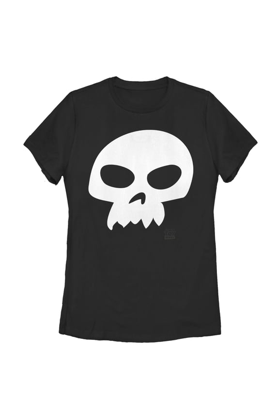 Women's Toy Story Sid Skull  Graphic Tee Black Large
