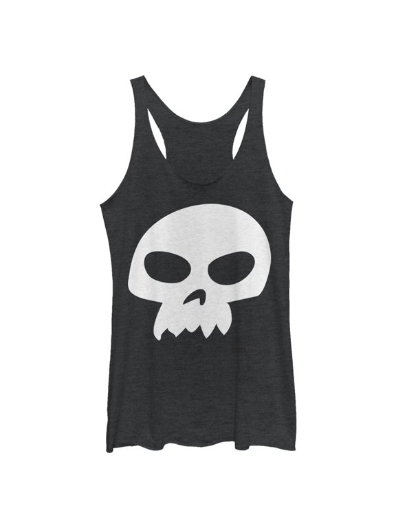 Women's Toy Story Sid Skull Racerback Tank Top Black Heather X Small