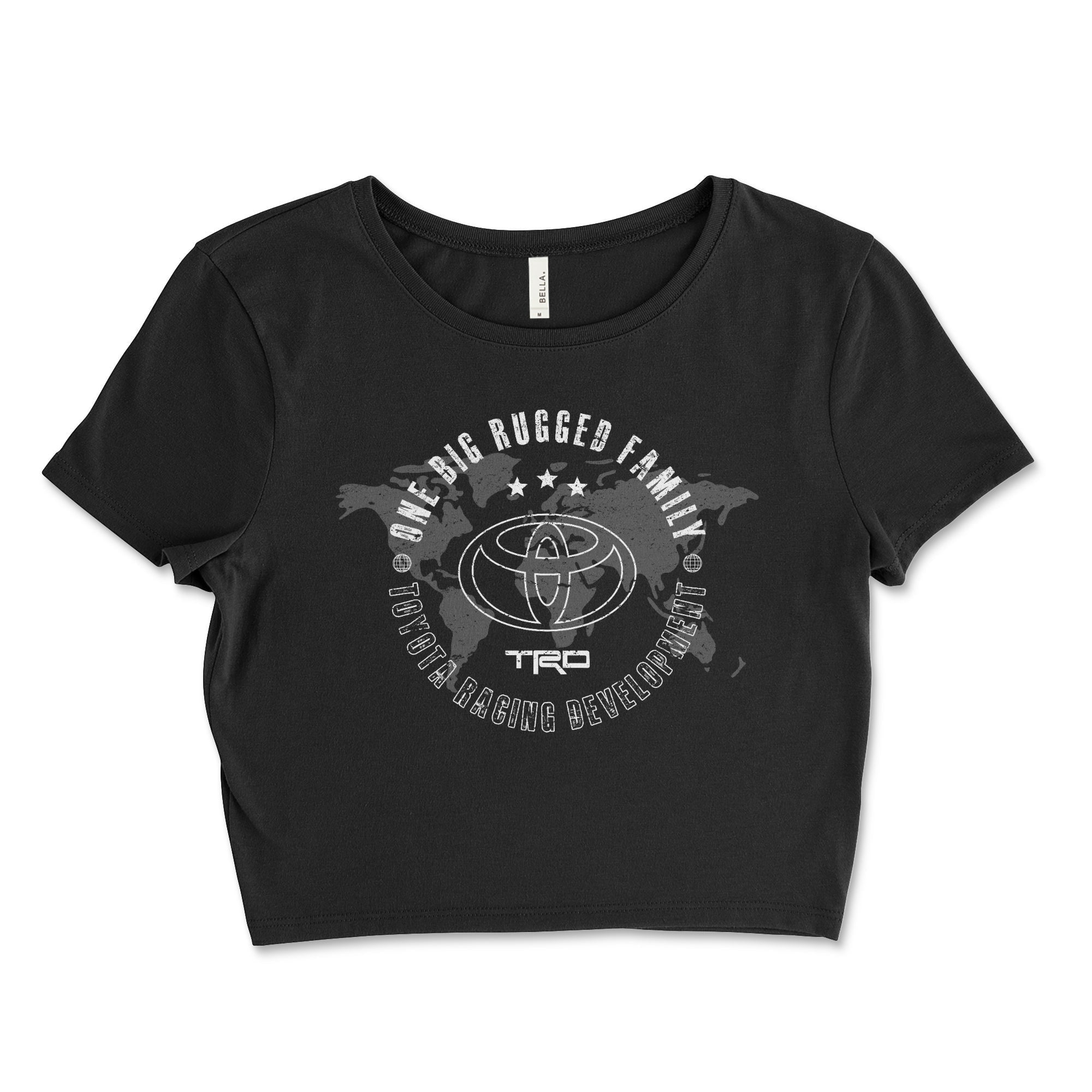 Women's Toyota Crop Top-One Big Rugged Family