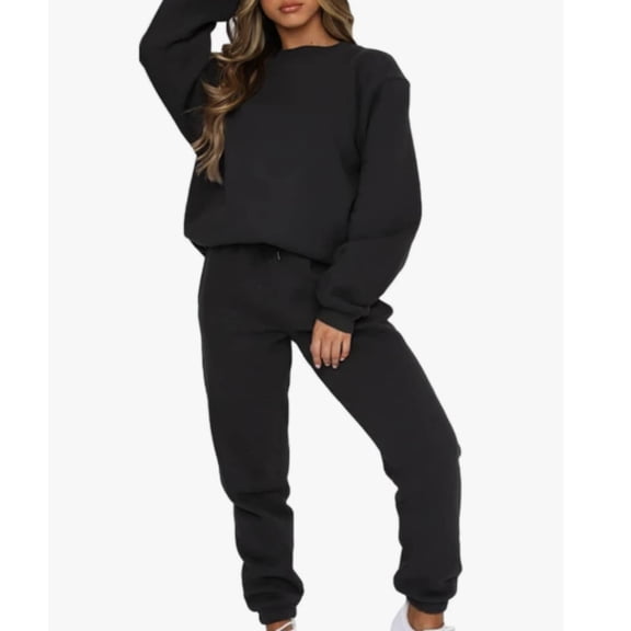Women's Tracksuit Set Pullover Sweatshirt and Jogging Pants Warm Sweatsuit