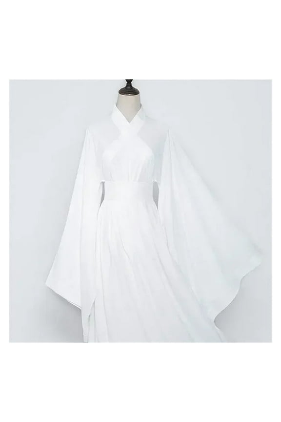 Women's Traditional Chinese Costume Lady Women Men White Black Tops Skirt Suit Underwear Dress