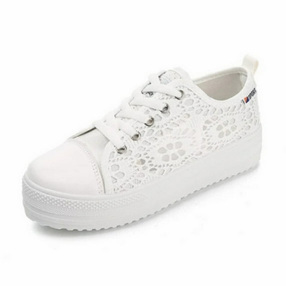 Women's Traditional Trainers Lace Traditional Shoes Mesh Breathable Trainers Sports Elegant Shoes Leisure Sneakers Outdoor Sports Shoes Walking Shoes