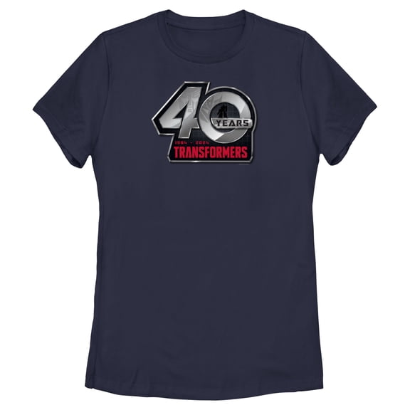 Women's Transformers 40 Years Logo Graphic T-Shirt