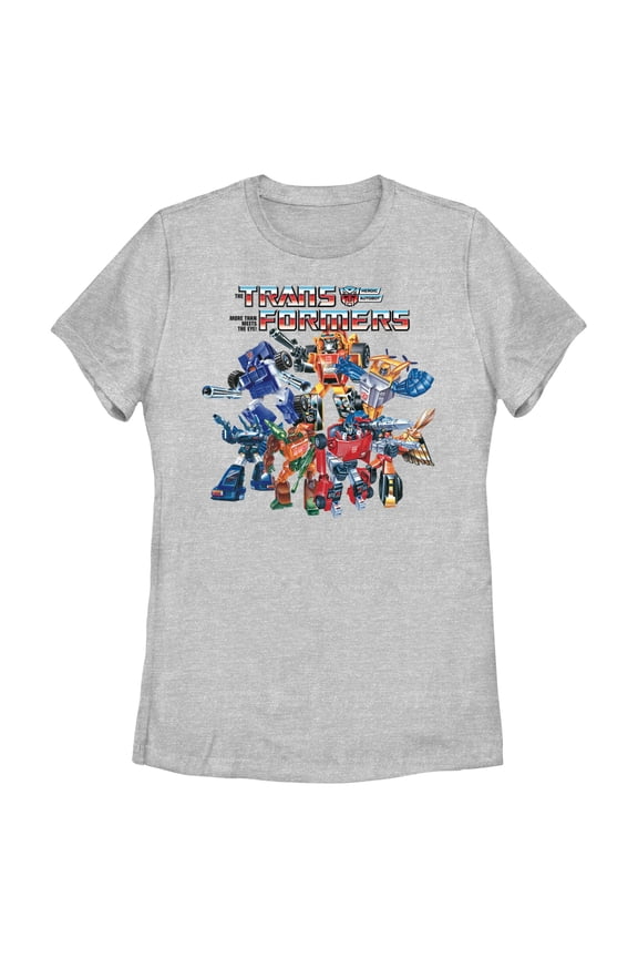 Women's Transformers Autobots Heroic Collage  Graphic T-Shirt