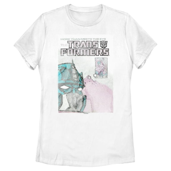 Women's Transformers Distressed Optimus Prime Poster  Graphic T-Shirt
