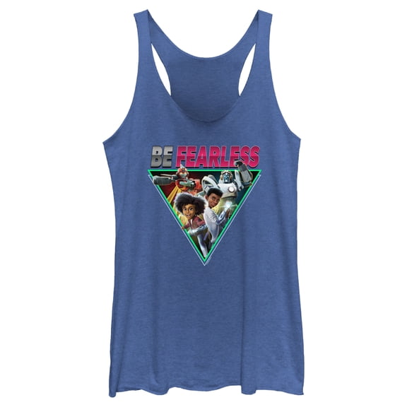 Women's Transformers: EarthSpark Be Fearless Racerback Tank Top Royal Blue Heather Large