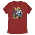 thumbnail image 1 of Women's Transformers: EarthSpark Got Bot Graphic Tee Red Small, 1 of 4