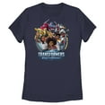 thumbnail image 1 of Women's Transformers: EarthSpark Group Portrait Graphic Tee Navy Blue Large, 1 of 4