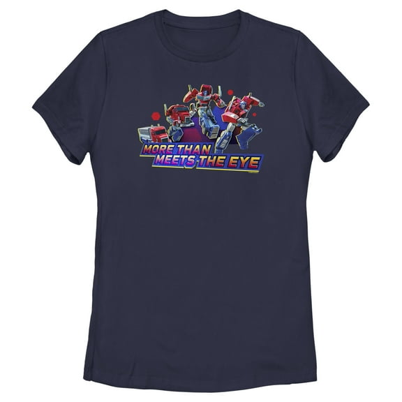 Women's Transformers: EarthSpark Optimus More Than Meets the Eye Graphic Tee Navy Blue Small