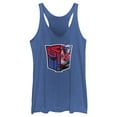 thumbnail image 1 of Women's Transformers: EarthSpark Optimus Prime Autobots Logo  Racerback Tank Top Royal Blue Heather X Small, 1 of 4