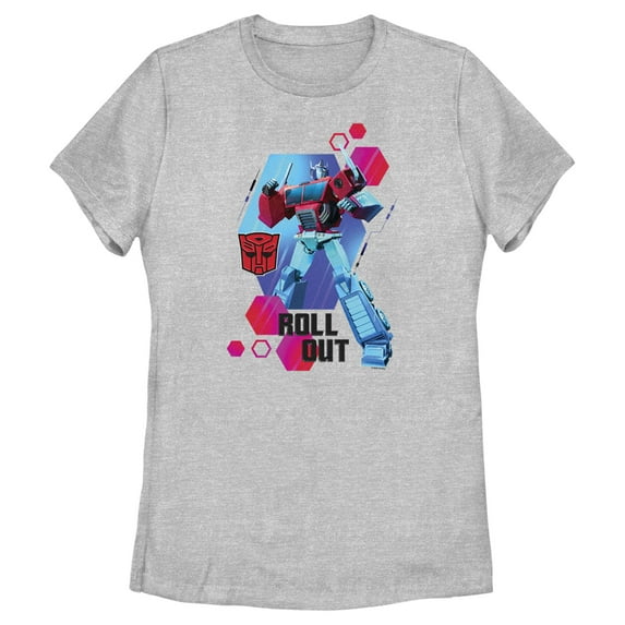 Women's Transformers: EarthSpark Optimus Roll Out Graphic Tee Athletic Heather Medium