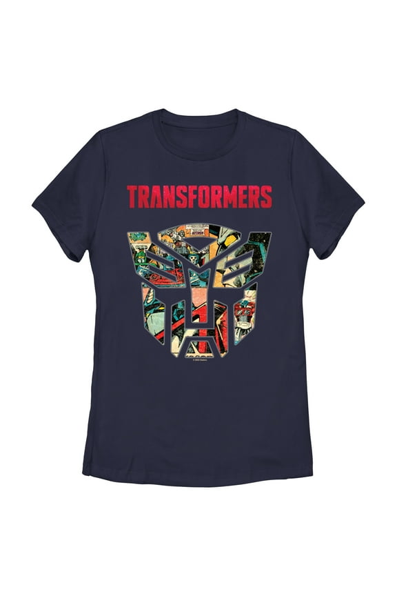 Women's Transformers Generations Comic Logo  Graphic T-Shirt