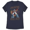 thumbnail image 1 of Women's Transformers Optimus Prime Valentine Roll Out!  Graphic Tee Navy Blue X Large, 1 of 4