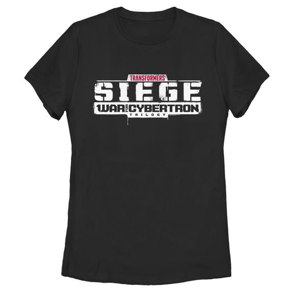 Women's Transformers Siege Logo Graphic Tee Black Small
