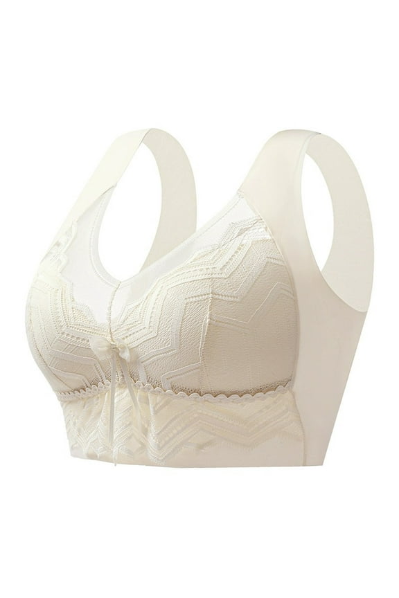 Women's Transparent Strap Wireless Bra - Plus Size, Convertible Strap Design