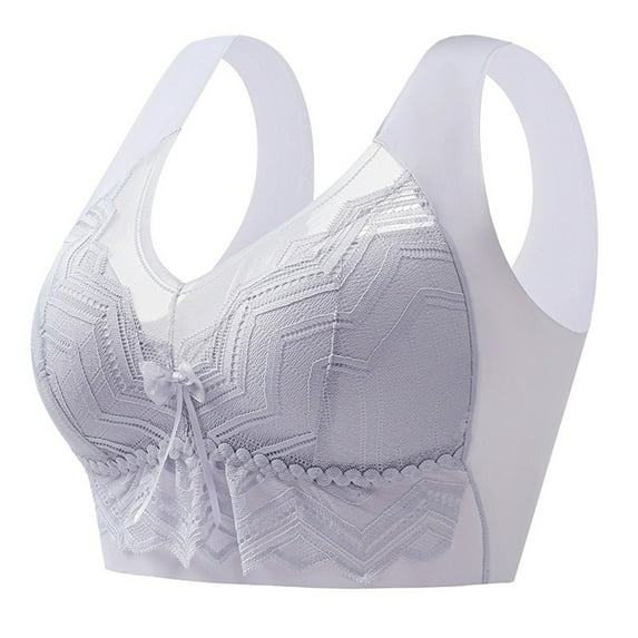 Women's Transparent Strap Wireless Bra - Plus Size, Convertible Strap Design