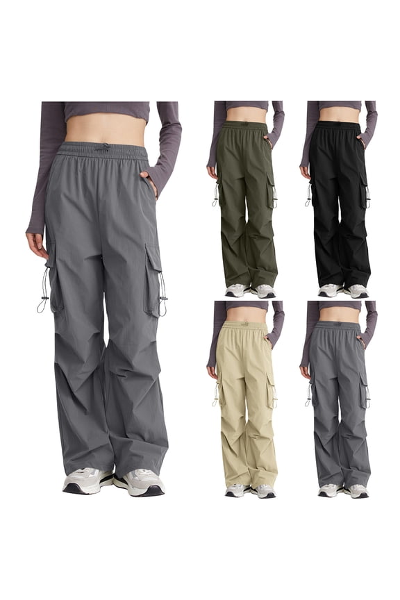 Women's Travel Pants, Casual Hiking Trousers, Thin Quick-Drying Stretchy Bottoms for Outdoor Adventures, Commuting, and Lounge | HAODEJW,Black M