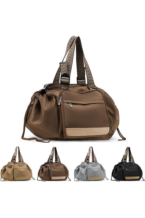 Women’s Travel Tote Bag Large Capacity Organizer Handbag – 15 Pocket Multi-Compartment Crossbody Shoulder Bag, Water-Resistant, Lightweight 32x35x23cm