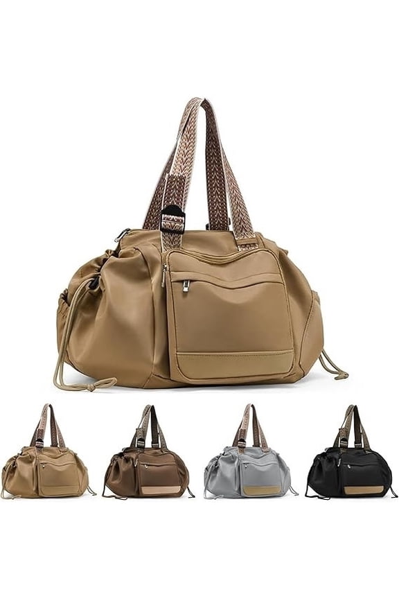 Women’s Travel Tote Bag Large Capacity Organizer Handbag – 15 Pocket Multi-Compartment Crossbody Shoulder Bag, Water-Resistant, Lightweight 32x35x23cm