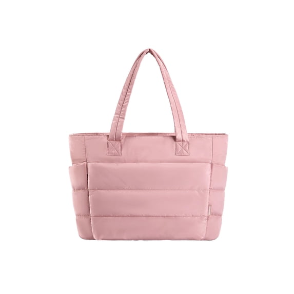 Women's Travel Tote Bags Pleated Light Handbag 17.32x6.5x20.08 Inches Work Tote Bag for Beach Gym Commuting