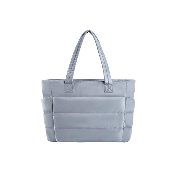 Women's Travel Tote Bags Pleated Light Handbag 17.32x6.5x20.08 Inches Work Tote Bag for Beach Gym Commuting