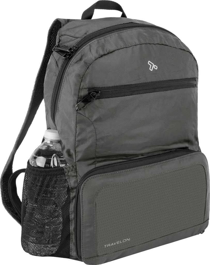 Women s Travelon Anti Theft Packable Backpack Charcoal OSFA