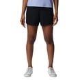 thumbnail image 1 of Women's Trekâ¢ Mid-Rise French Terry Shorts Black/White Stacked Logo L, 1 of 7