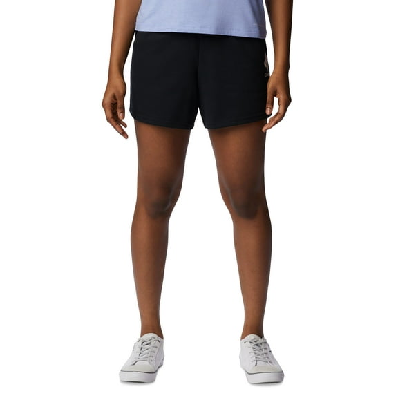 Women's Trek Mid-Rise French Terry Shorts Black/White Stacked XL