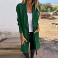 thumbnail image 1 of Women's Trench Coat Elegant Plain Warm Transition Coat Winter Jacket Long Sleeve Autumn Winter Women's Jacket Lapel Coat Casual Jackets with Belts for Women Womens Ripped Distressed Casual Long Sleeve, 1 of 8