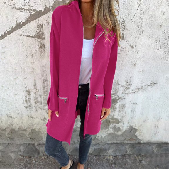 Women's Trench Coat Elegant Plain Warm Transition Coat Winter Jacket Long Sleeve Autumn Winter Women's Jacket Lapel Coat Women Fitted Jacket Western Jacket Winter Coats for Women Women Clothes Trend