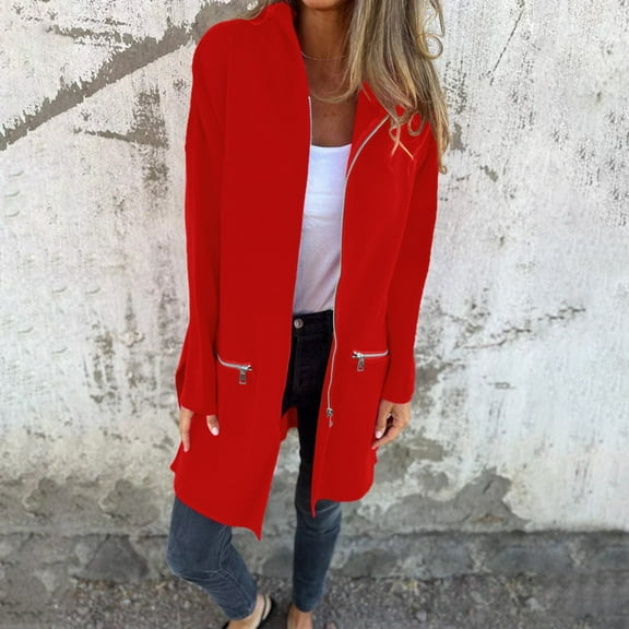 Women's Trench Coat Elegant Plain Warm Transition Coat Winter Jacket Long Sleeve Autumn Winter Women's Jacket Lapel Coat Women Fitted Jacket Western Jacket Winter Coats for Women Women Clothes Trend
