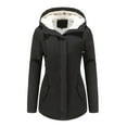 thumbnail image 1 of Women's Trench Overcoat with Detachable Hood and for Cold Weather and Stylish Everyday Outerwear Comfort, 1 of 3