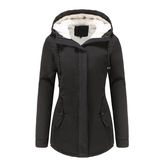 Women's Trench Overcoat with Detachable Hood and for Cold Weather and Stylish Everyday Outerwear Comfort