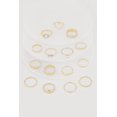 thumbnail image 1 of Women's Trendy Assorted Cubic Zirconia Metallic Rings Set of 15, 1 of 2