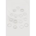 thumbnail image 1 of Women's Trendy Assorted Cubic Zirconia Metallic Rings Set of 15, 1 of 2