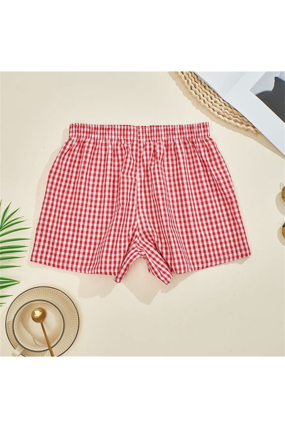 Women's Trendy Gingham & Checkered Shorts – Pure Cotton Breathable and Stylish Sleepwear for Teens & Adults