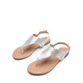 thumbnail image 1 of Dream Pairs Women's Rhinestone Casual Wear Cut Flat Sandals Beach Dressy T-Strap Thong Sandals Medinie, 1 of 6
