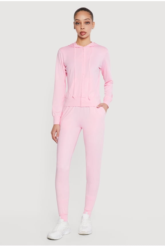 Women's Trendy Mid Rise Drawstring Waist Joggers