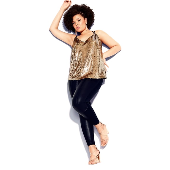 Women's Trendy Plus Size Good Vibes Pant Black 18W
